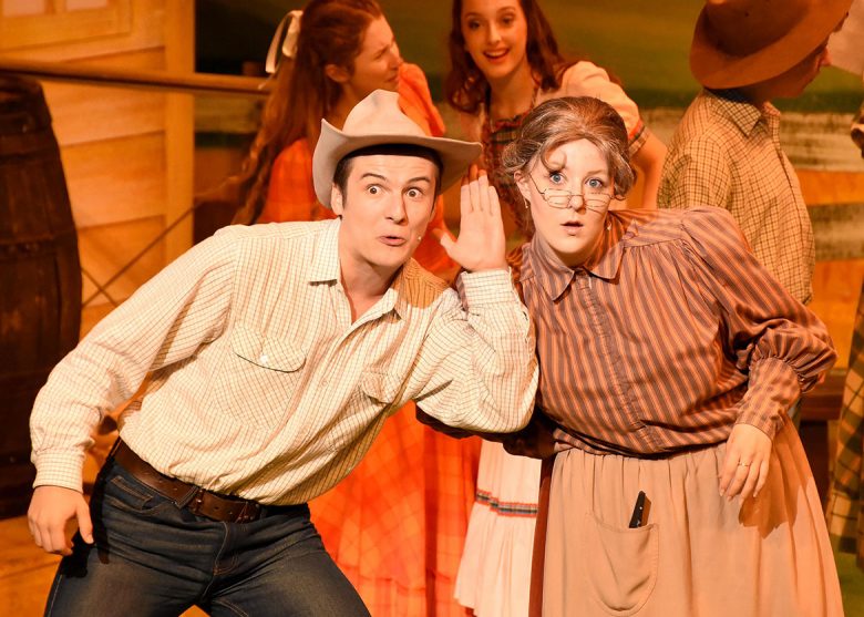 Will shares a moment with Aunt Eller (Alexandra Mather)