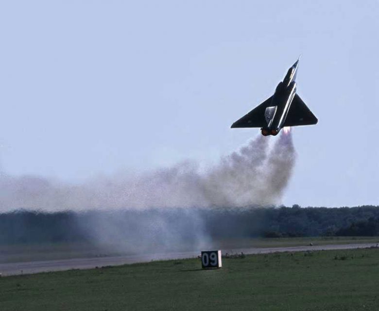 It flew at speeds up to Mach 2.2 – about 1,100 mph