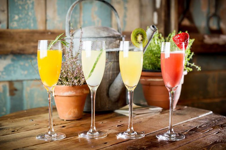 A quartet of the Botanist's colourful cocktails