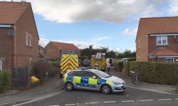 Police seal off street in York