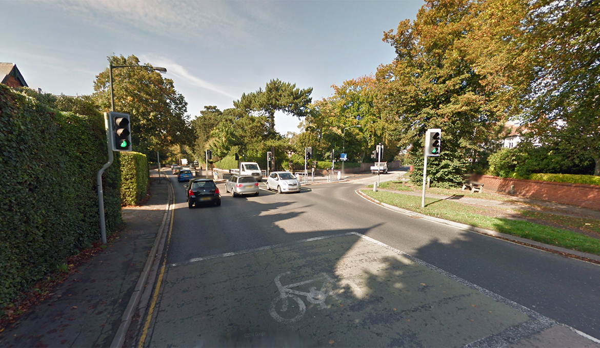 Driver runs over bicycle at York traffic lights