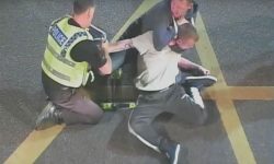 Watch: Dramatic video shows policeman tackling a knifeman in York