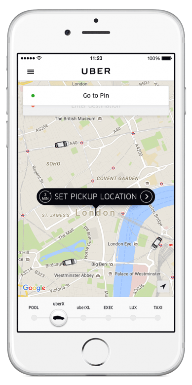 A screenshot of the app