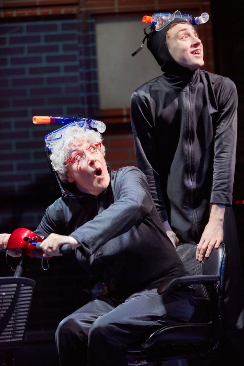 Gilly Tompkins as Granny and Ashley Cousins as Ben in the Birmingham Stage Company adaptation. Photograph: Mark Douet