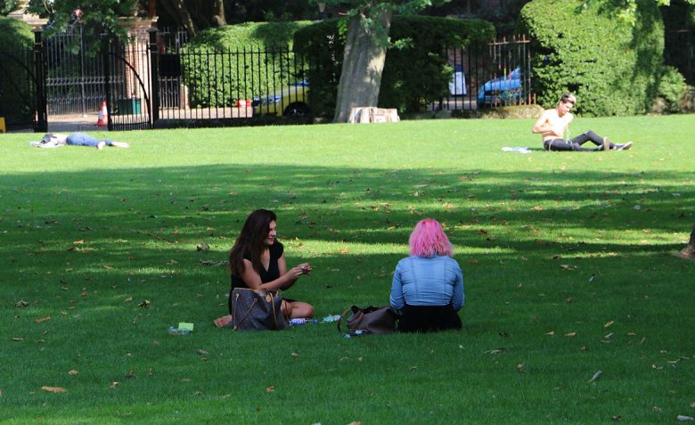 Taking to the shade in Museum Gardens