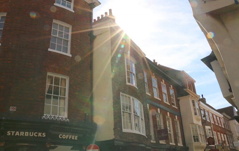 Stonegate in the full glare of the September sun