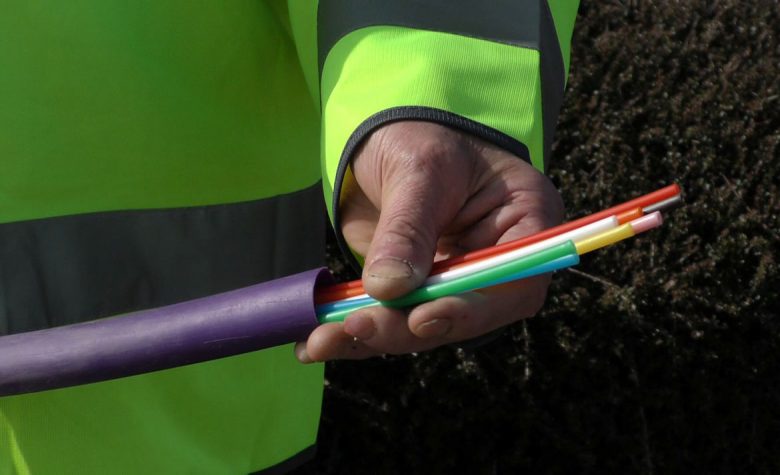 The fibre optic cable goes straight into your house