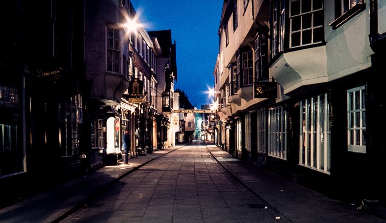 Stonegate, York, pictured in 1982. Photograph © Allan Harris on Flickr