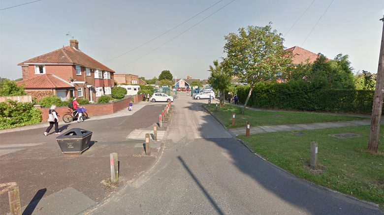 The entrance to Westfield Primary School, off Askham Lane in York. Photograph © Google Street View