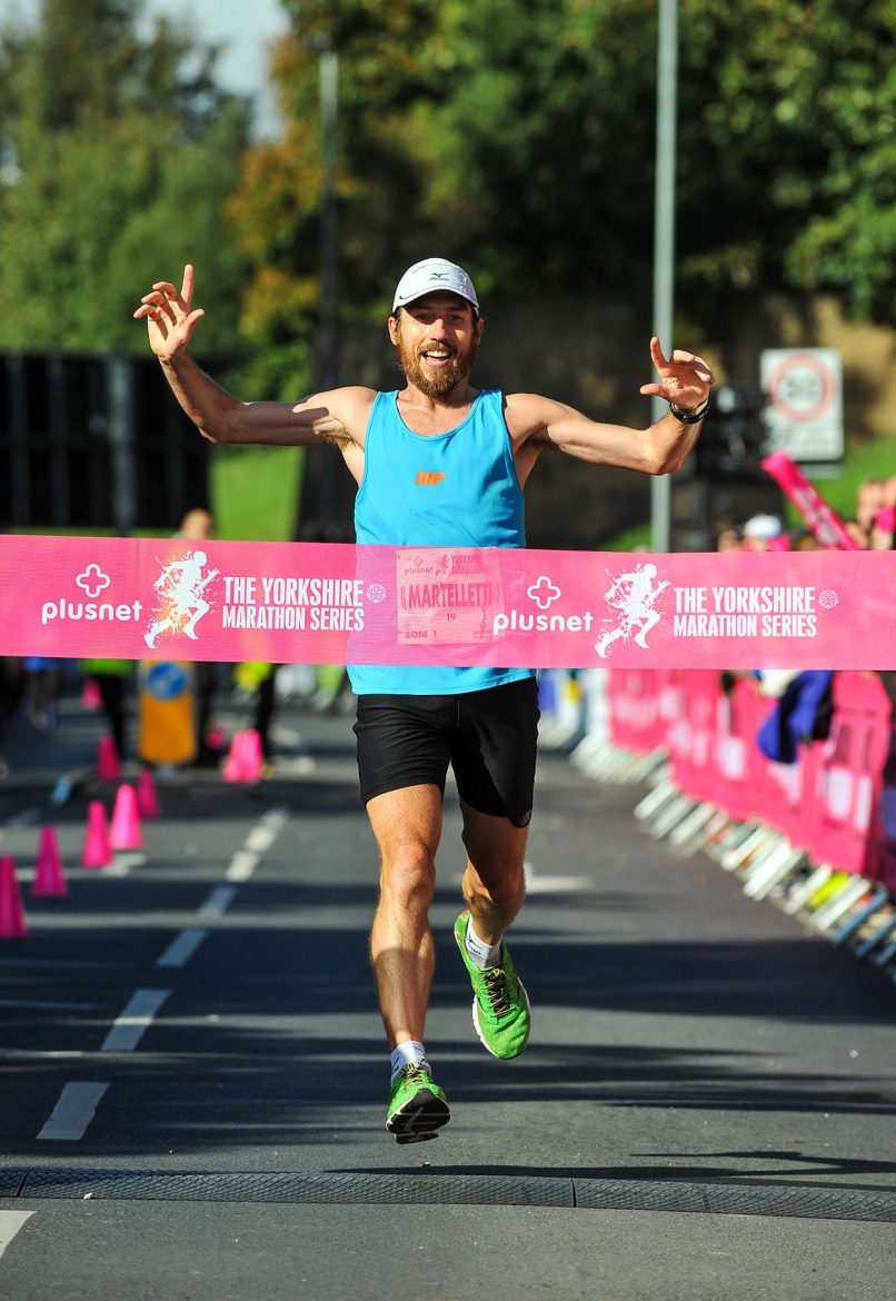 First across the marathon finish line Paul Martelletti 