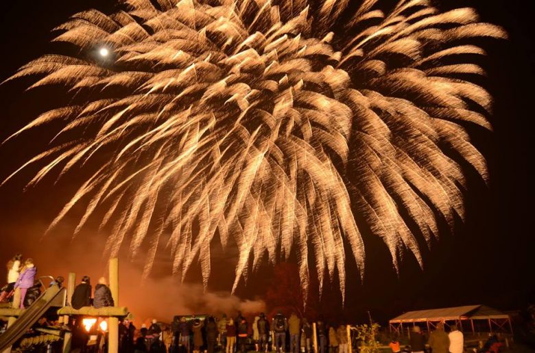 Fireworks at York Maze. Photograph: York Maze