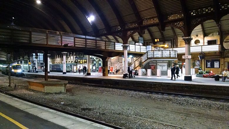 York Station at night. Photograph: YorkMix