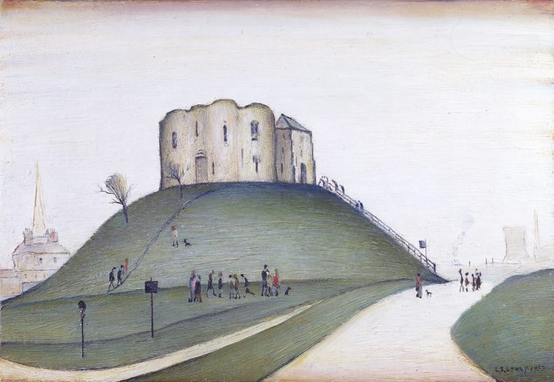 cliffords-tower-york-by-laurence-stephen-lowry-reproduced-courtesy-of-the-lowry-estate