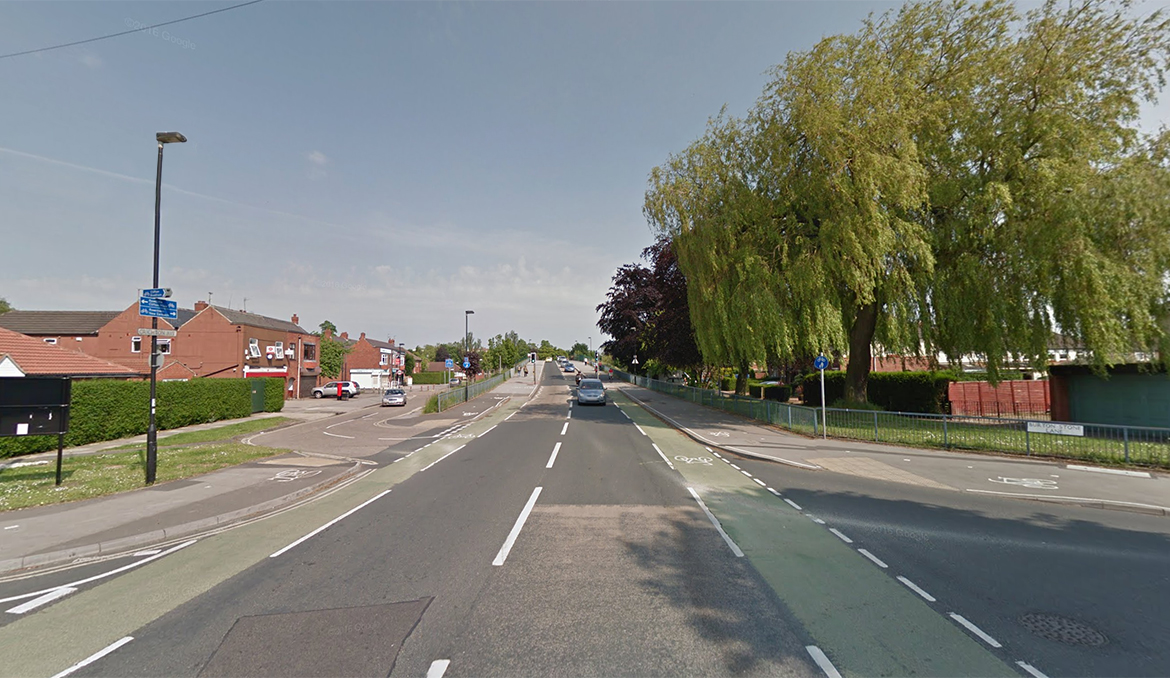 Cyclist threatens man with a knife in York