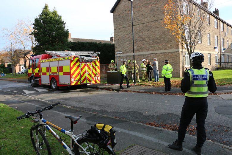 York firefighters on Fossway