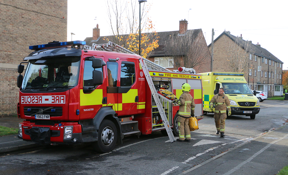 Fire at flat in York – one man taken to hospital