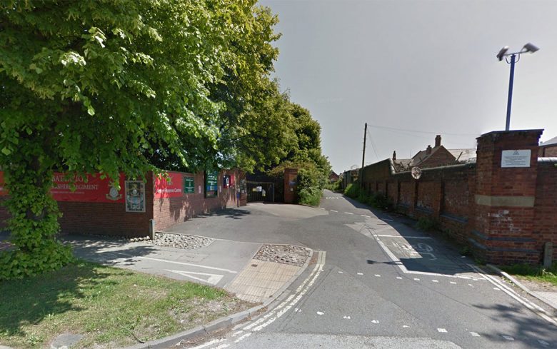 The entrance to Imphal Barracks on Fulford Road, York. Photograph © Google Street View