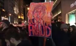 York man caught up in US Trump protests captures moment on video
