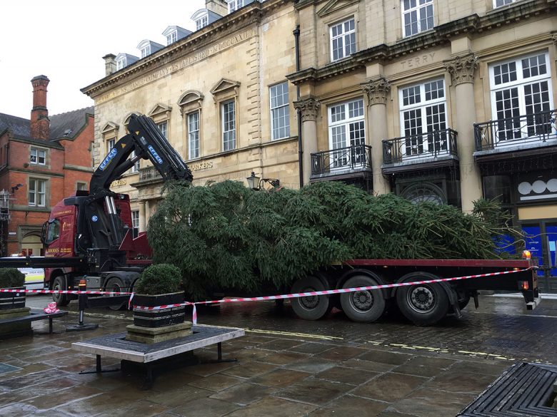 It turned up on a flatbed truck