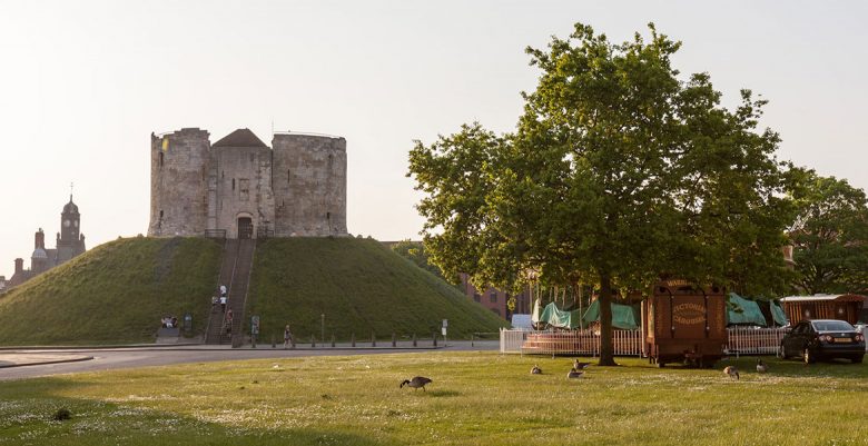A view of Clifford's Tower from the Eye of York