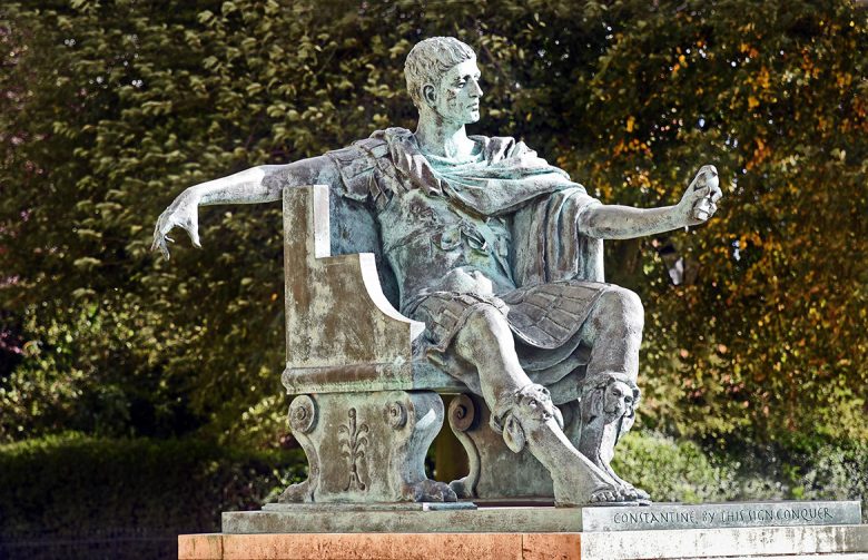 Snap happy… Constantine taking his selfie. Photograph: Nigel Holland
