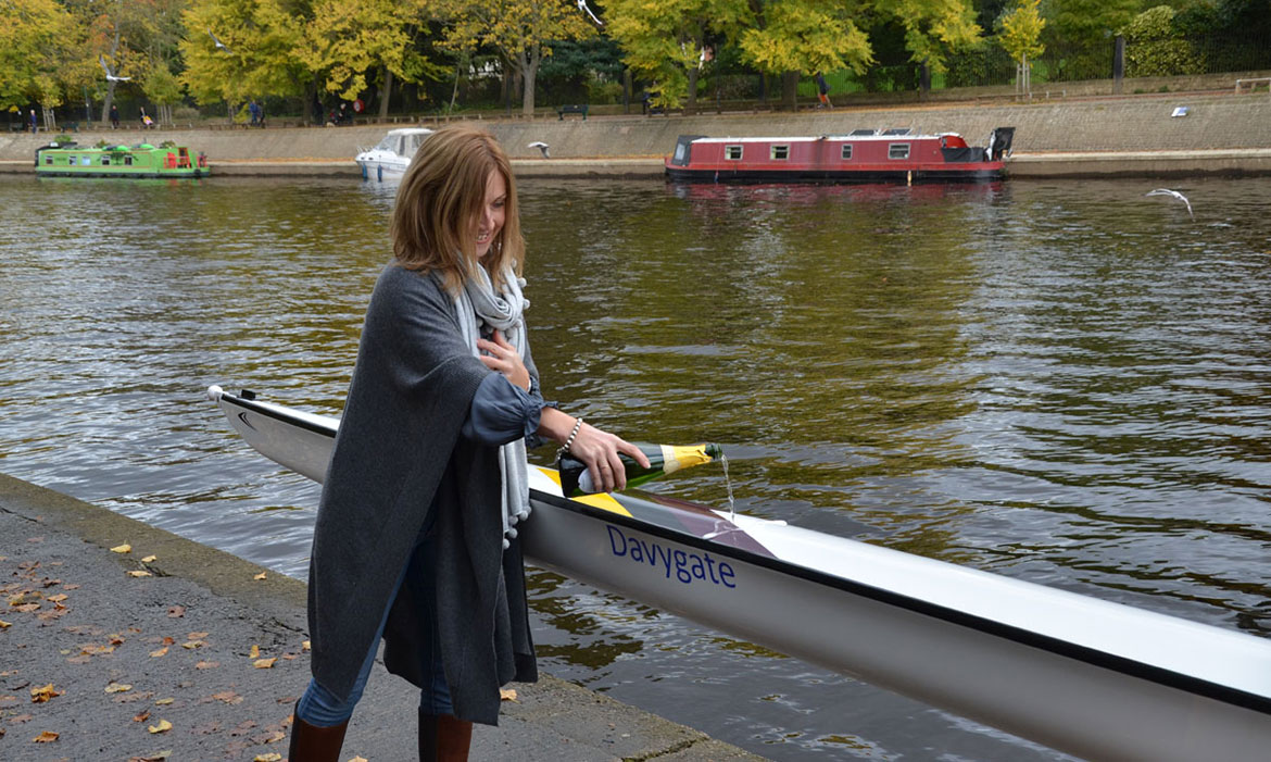 ‘I name this boat… Davygate’