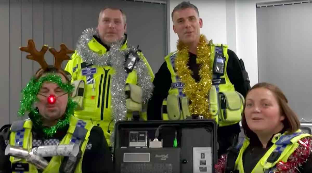 Police make a criminal record! Cops’ Christmas music video is arrestingly daft
