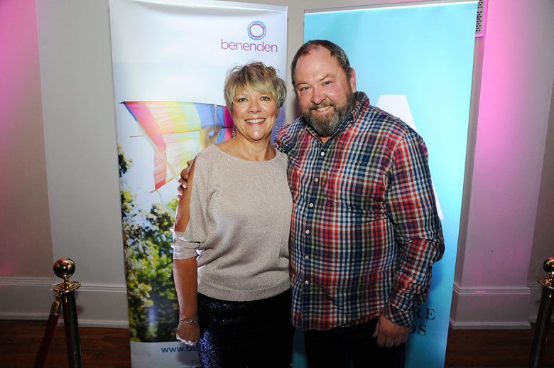 Jane Lady Gibson, chair of Make It York, and awards patron Mark Addy