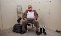 Is this Britain's worst grotto? Bin-bag Santa moves in to York