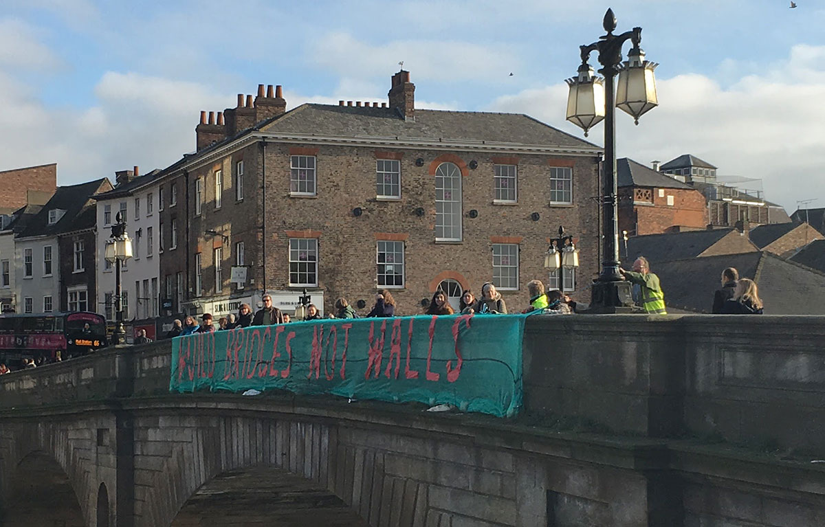 Video: York campaigners send a message to President Donald Trump on inauguration day