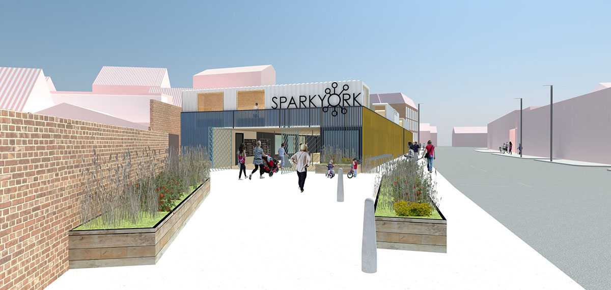 Swish new images show how York’s shipping container food and shopping hub will look