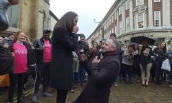 Video: Spectacular flashmob marriage proposal brings York to a teary-eyed standstill