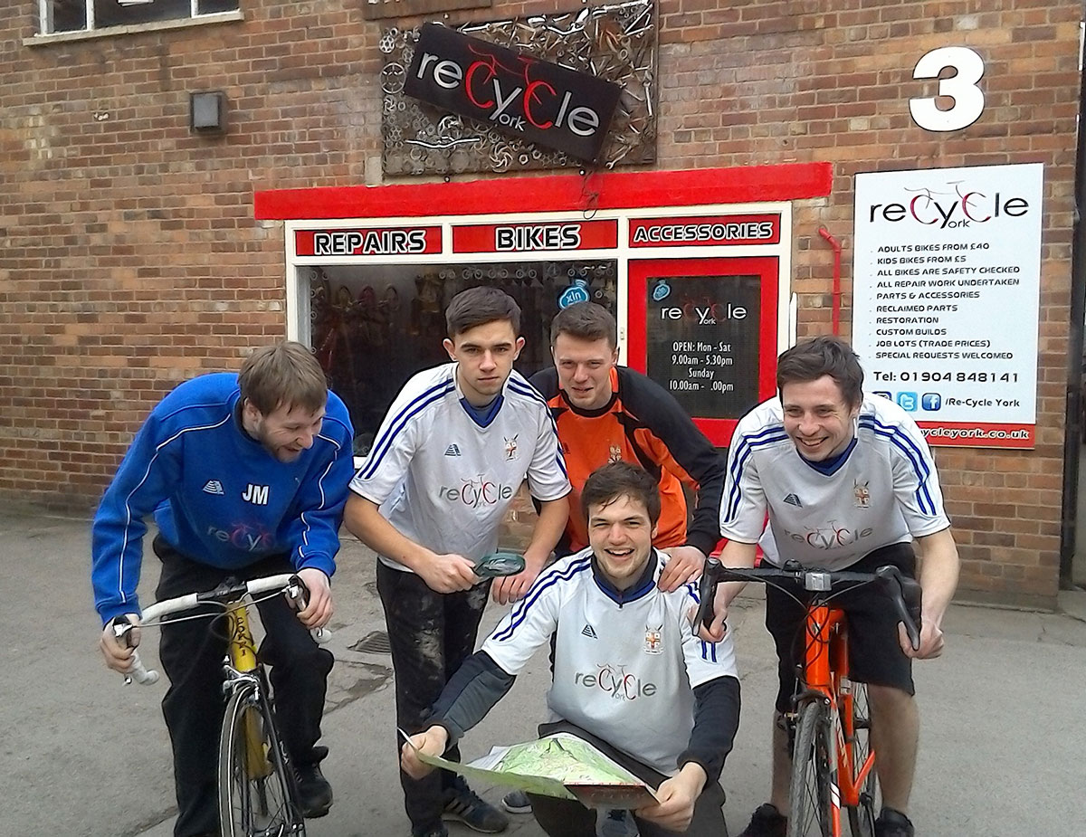Footballers ready to race round York on cycle treasure hunt for charity