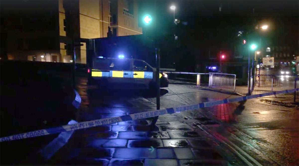 Lendal Bridge cordoned off by police