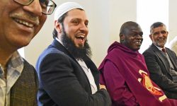 All smiles as the Archbishop visits York Mosque