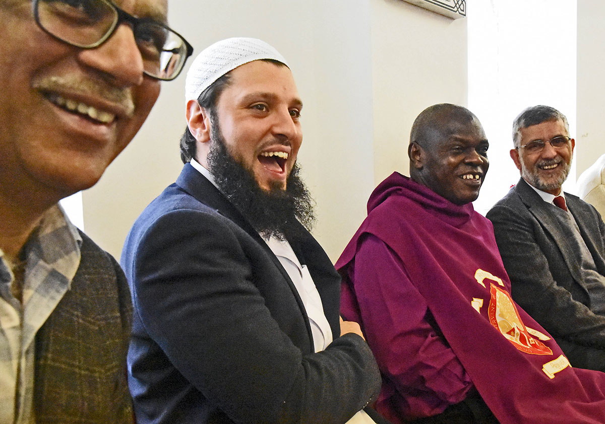 All smiles as the Archbishop visits York Mosque