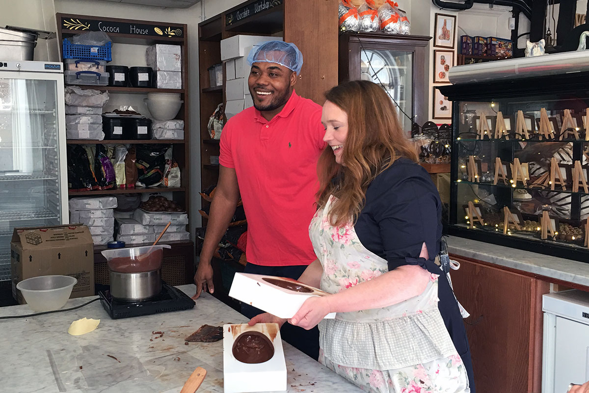 Video: Bake Off star Selasi in chocolate heaven during York visit