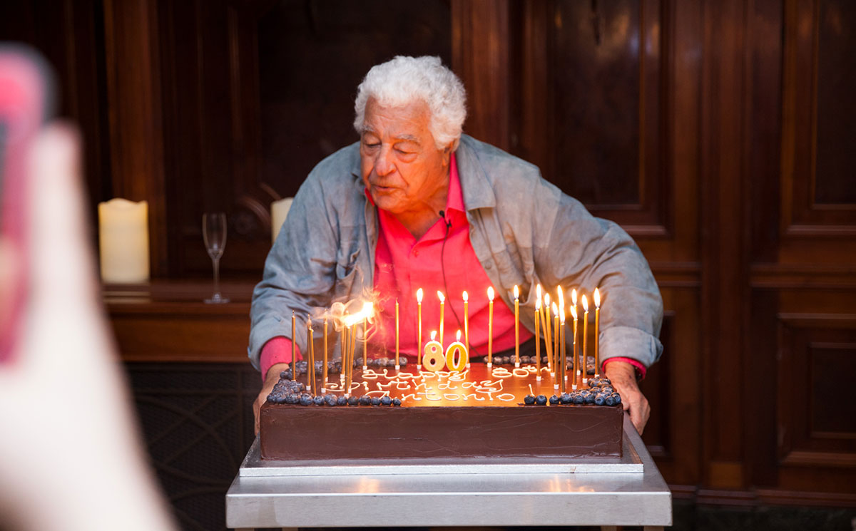 Pix: TV chef Antonio Carluccio enjoys 80th birthday party at his York restaurant