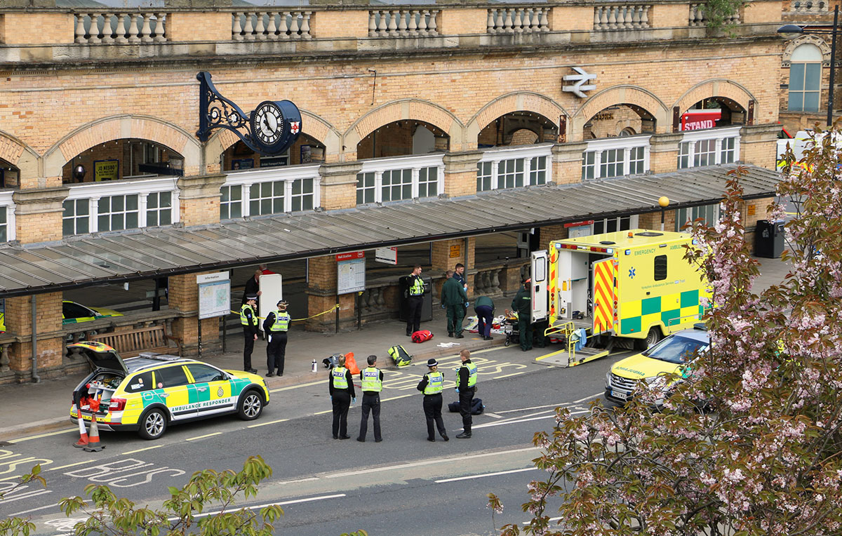 Man airlifted to hospital after falling from York Station clock
