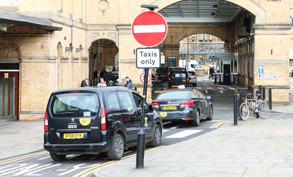 York taxi drivers join protest over ‘wild west’ situation at weekends