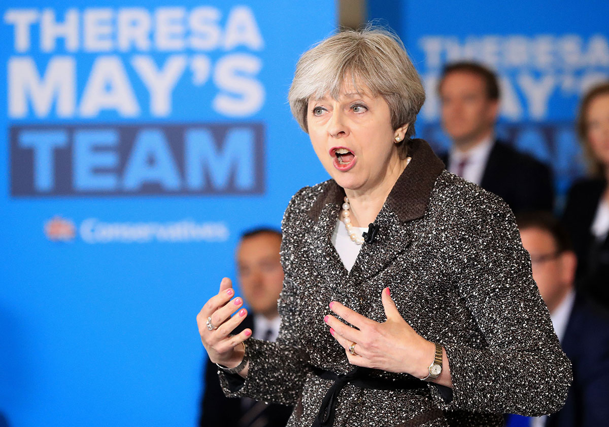 Theresa May speaks to the few not the many at sealed York stopover