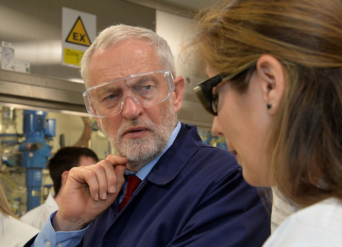 Jeremy Corbyn lambasts PM’s climate change ‘subservience’ to Donald Trump during York visit