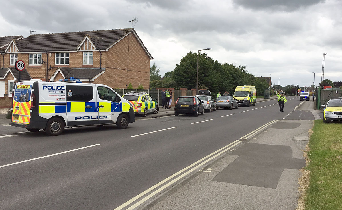 Three-car accident near York shopping centre