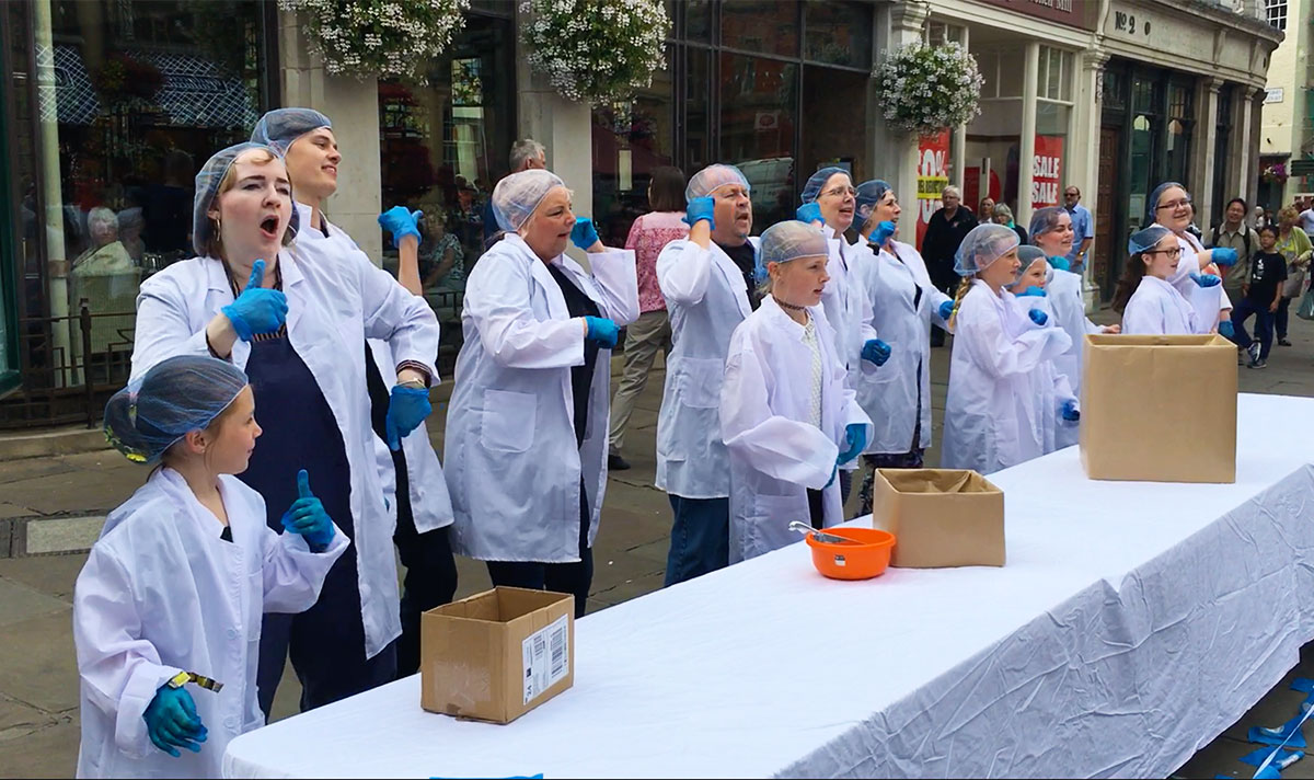 Video: Yorkshire Day flashmob surprise York shoppers with singing, dancing – and free chocolates