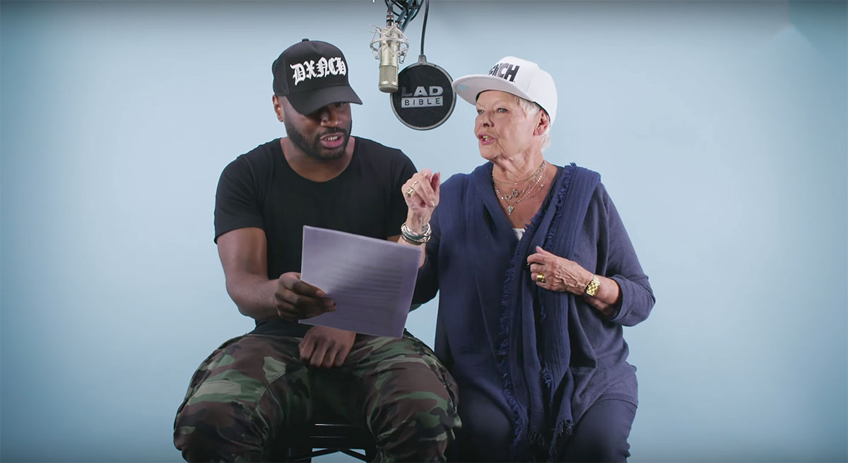 ‘I’m Ju-to-the-di’: Dame Judi’s rap with Lethal Bizzle is well dench
