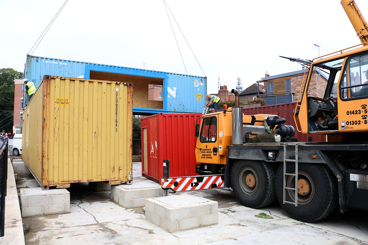 Video and pix – City box park takes shape as Spark:York drops in