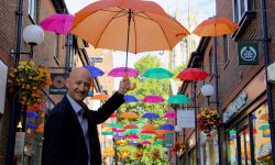 Coppergate has got you covered – with 40 floating brollies!