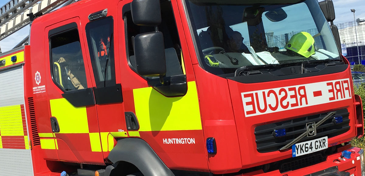 Man taken to hospital after house fire in York