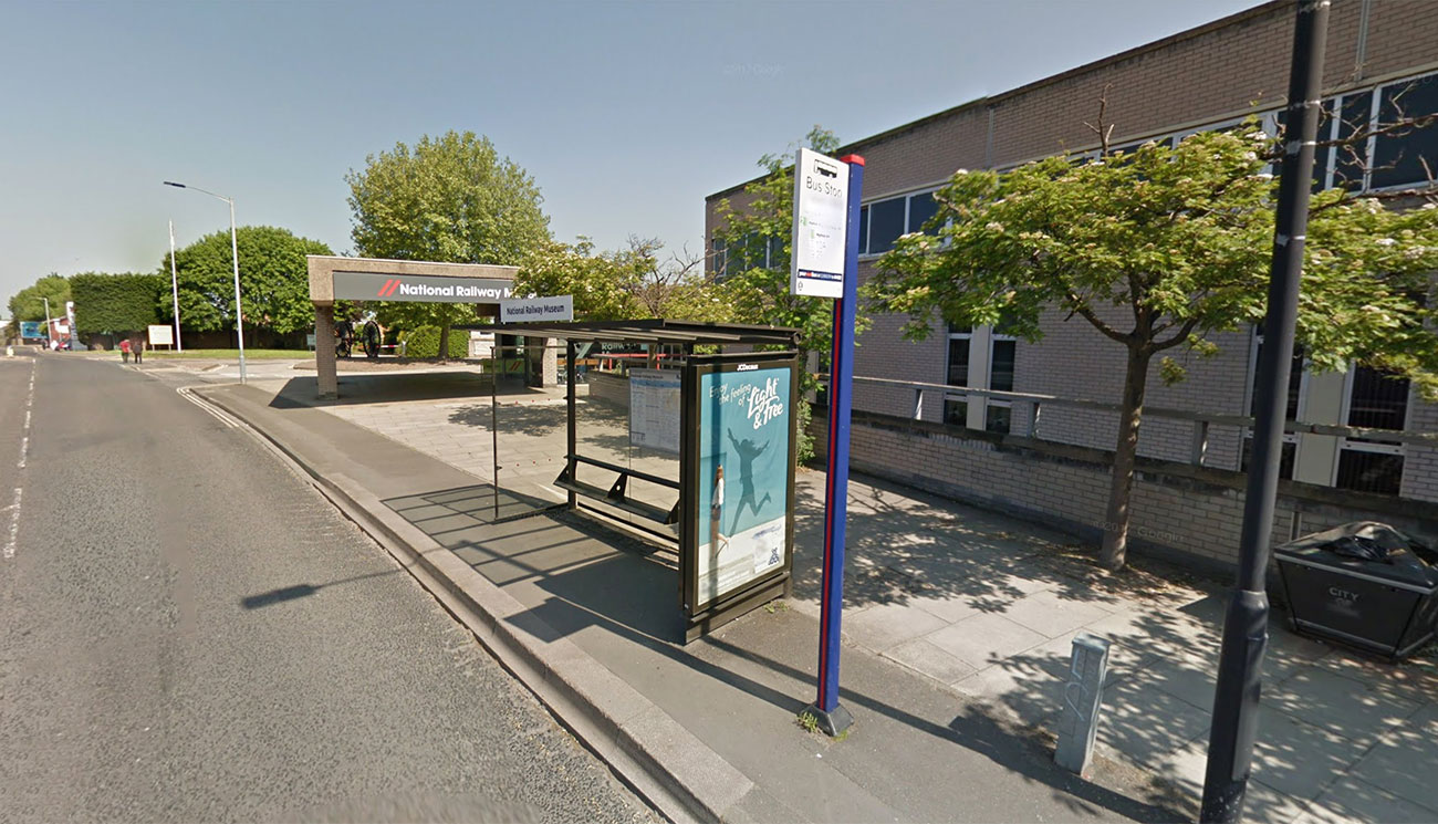 Man looking after young boy smashes up York bus