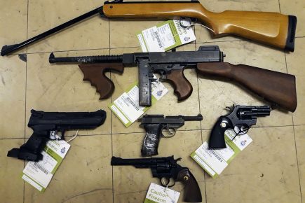 These are just a few of the 113 guns handed in to North Yorkshire Police in one week